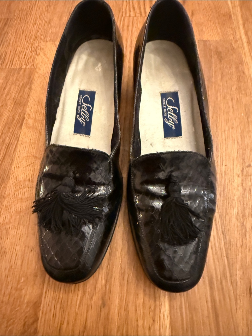 Selby Black Tassel Vintage Loafers for Women